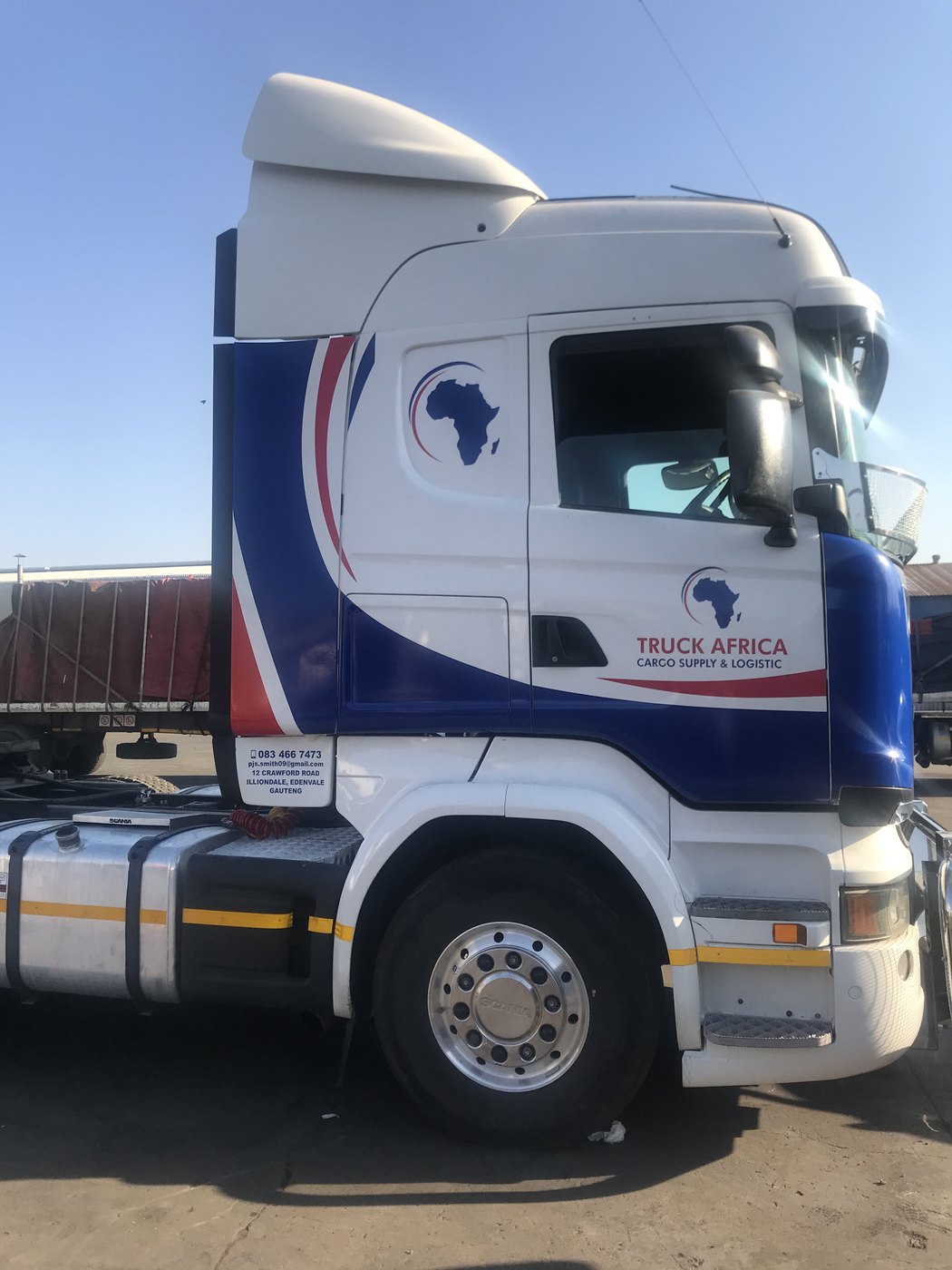 Commercial truck signage and reflective cab branding